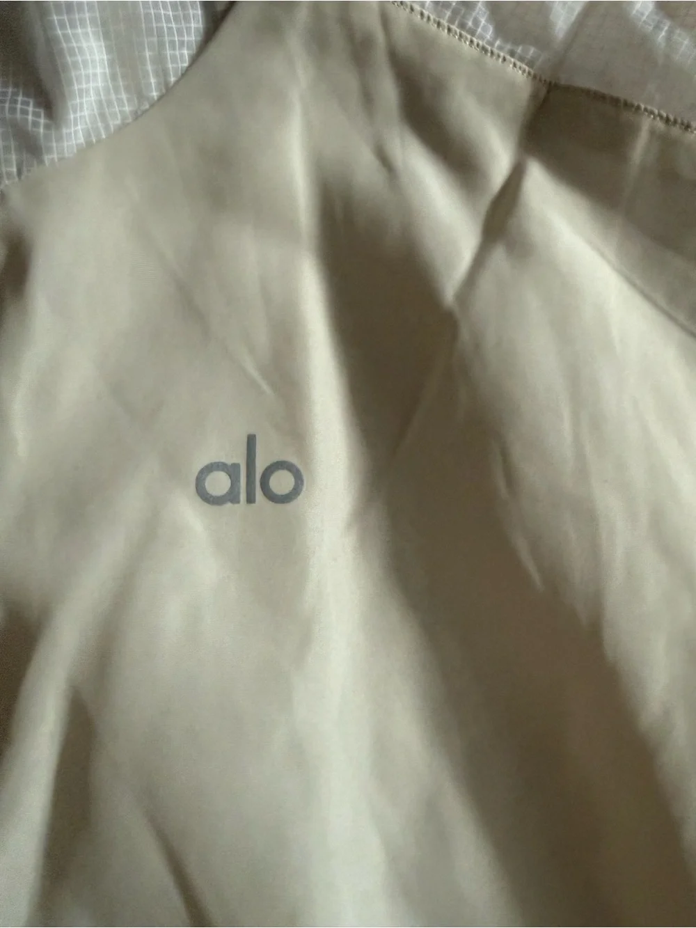 ALO Yoga White Half-Zip Bomber Jacket